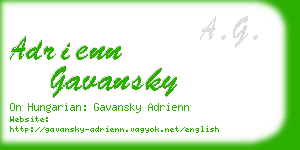 adrienn gavansky business card